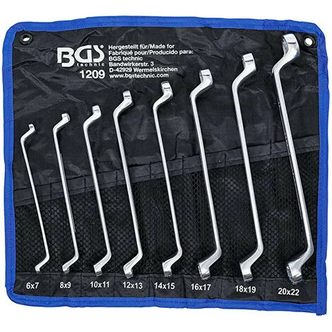 BGS TECHNIC Jeu De Cles Polygonales Contre Coudees De 6 à 22 Mm En Pochette 3 BGS TECHNIC Jeu De Cles Polygonales Contre Coudees De 6 à 22 Mm En Pochette