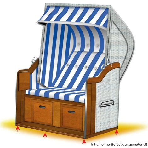 BGS Technic Jeu De Roulettes Doubles De Direction | Pour Fauteuils De Plage | Ø 75 mm | 4 pièces 4 BGS Technic Jeu De Roulettes Doubles De Direction | Pour Fauteuils De Plage | Ø 75 mm | 4 pièces – Image 2