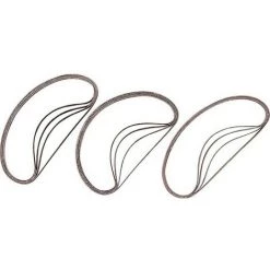 BGS TECHNIC 12 Bandes Abrasives Etroites Assorties 10 X 330 Ponceuses Limes Polisseuses