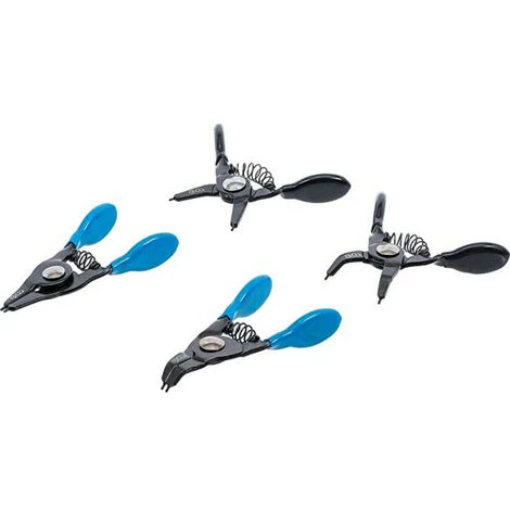 BGS TECHNIC Jeu De 4 Petites Pinces A Circlips Interieur, Exterieur Droites Et Coudees 3 BGS TECHNIC Jeu De 4 Petites Pinces A Circlips Interieur, Exterieur Droites Et Coudees