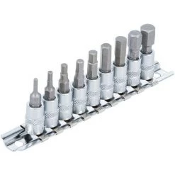 BGS TECHNIC Jeu De 9 Douilles A Embouts 6 Pans Males Cotes Pouces De 3/32 à 3/8 Pour Cliquet -BGS TECHNIC Soldes 57242008 2