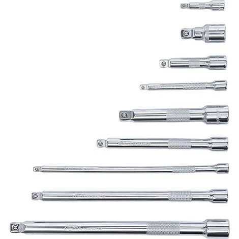 BGS TECHNIC Jeu De 9 Rallonges Carre De 1/4, 3/8, Et 1/2 4 BGS TECHNIC Jeu De 9 Rallonges Carre De 1/4, 3/8, Et 1/2 – Image 2