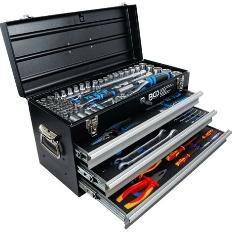 BGS Technic Caisse à Outils Métallique | 3 Tiroirs | Avec 147 outils 3 BGS Technic Caisse à Outils Métallique | 3 Tiroirs | Avec 147 outils