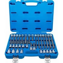 BGS TECHNIC BGS 5183 | Jeu De Douilles à Embouts | 12,5 Mm (1/2") | Profil Cannelé (pour Ribe) | ...