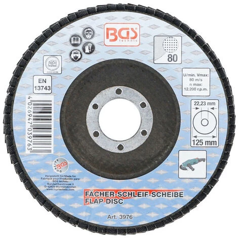 Disque A Lamelle Bgs Technic 125 Mm - Grain 80 3 Disque A Lamelle Bgs Technic 125 Mm - Grain 80