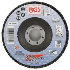 Disques A Lamelles 125 Mm Bgs Technic - Grain 40 - Lot 5 Disques 7 Disques A Lamelles 125 Mm Bgs Technic - Grain 40 - Lot 5 Disques -BGS TECHNIC Soldes 65757843 3