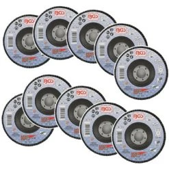 Disques 125 Mm A Lamelles Bgs Technic - Grain 40 - Lot 10 Disques