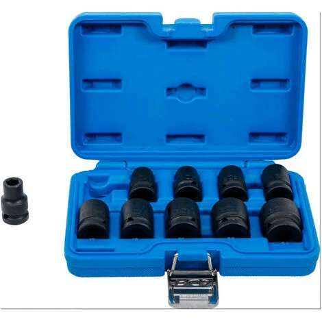 BGS TECHNIC Jeu De 10 Douilles A Choc Bgs Impact Courtes 6 Pans Carre 1/2 De 10 à 24 Mm 3 BGS TECHNIC Jeu De 10 Douilles A Choc Bgs Impact Courtes 6 Pans Carre 1/2 De 10 à 24 Mm