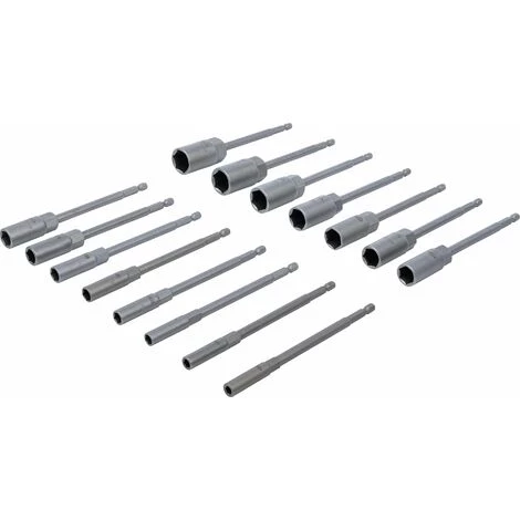 BGS Technic Jeu De Douilles à Choc, Six Pans | Extra Longues | 6,3 Mm (1/4") | Pour Perceuses | 5,5 - 19 Mm | 15 Pièces 4 BGS Technic Jeu De Douilles à Choc, Six Pans | Extra Longues | 6,3 Mm (1/4") | Pour Perceuses | 5,5 - 19 Mm | 15 Pièces – Image 2