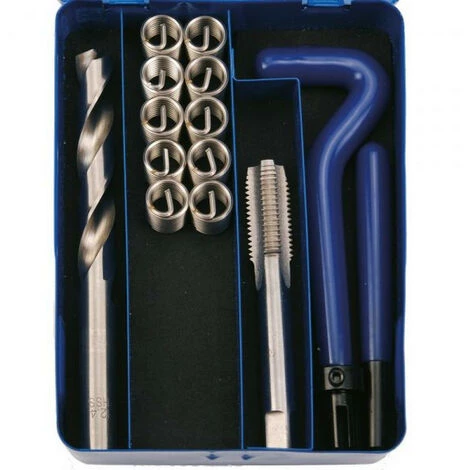 BGS TECHNIC Kit Professionnel Reparation Bougie De 14 X 1.25 Mm Type Helicoil 3 BGS TECHNIC Kit Professionnel Reparation Bougie De 14 X 1.25 Mm Type Helicoil