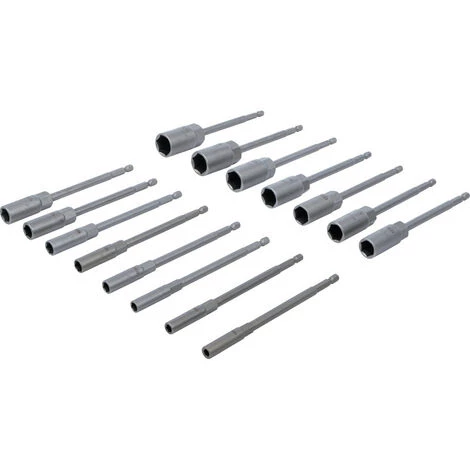 BGS TECHNIC Jeu De Douilles A Choc Extra Longues 5.5 A 19 Pour Perceuses Visseuses 1/4 4 BGS TECHNIC Jeu De Douilles A Choc Extra Longues 5.5 A 19 Pour Perceuses Visseuses 1/4 – Image 2