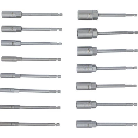BGS TECHNIC Jeu De Douilles A Choc Extra Longues 5.5 A 19 Pour Perceuses Visseuses 1/4 5 BGS TECHNIC Jeu De Douilles A Choc Extra Longues 5.5 A 19 Pour Perceuses Visseuses 1/4 – Image 3