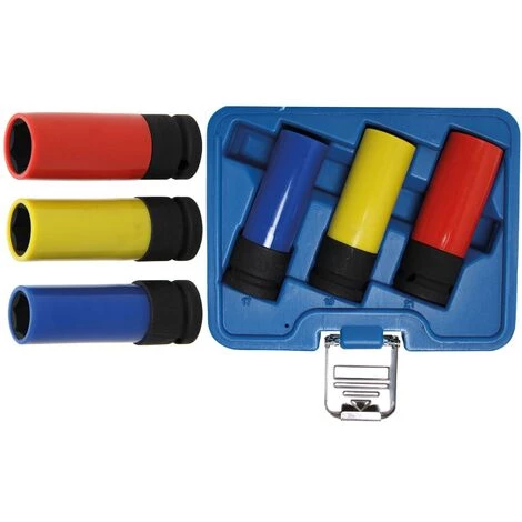 DOUILLES CHOC BGS TECHNIC CARRE 1/2 POUR JANTES ALU JEU DE 3 IMPACT 3 DOUILLES CHOC BGS TECHNIC CARRE 1/2 POUR JANTES ALU JEU DE 3 IMPACT