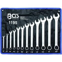 BGS TECHNIC CLES MIXTES COTES POUCES, IMPERIALES, US, SAE, JEU DE 12 CLES BGS